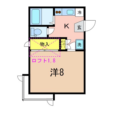 ハイツマロニエの物件間取画像